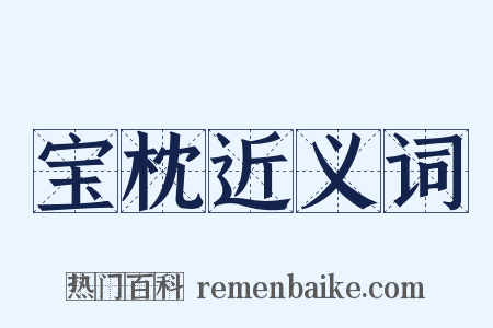 宝枕近义词是什么意思的图片